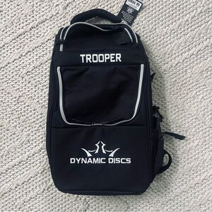 DYNAMIC DISCS Trooper Disc Golf Black Backpack NEW NWT